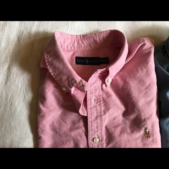 Five Ralph Lauren Polo Button-Down Oxford Shirts - Picture 3 of 6